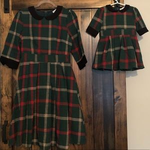 Mini & Me Matching Plaid Christmas Dresses🎄